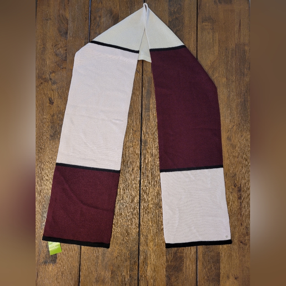 Kate Spade Knit Wide  Scarf Multi Color Holidays Fall, Winter